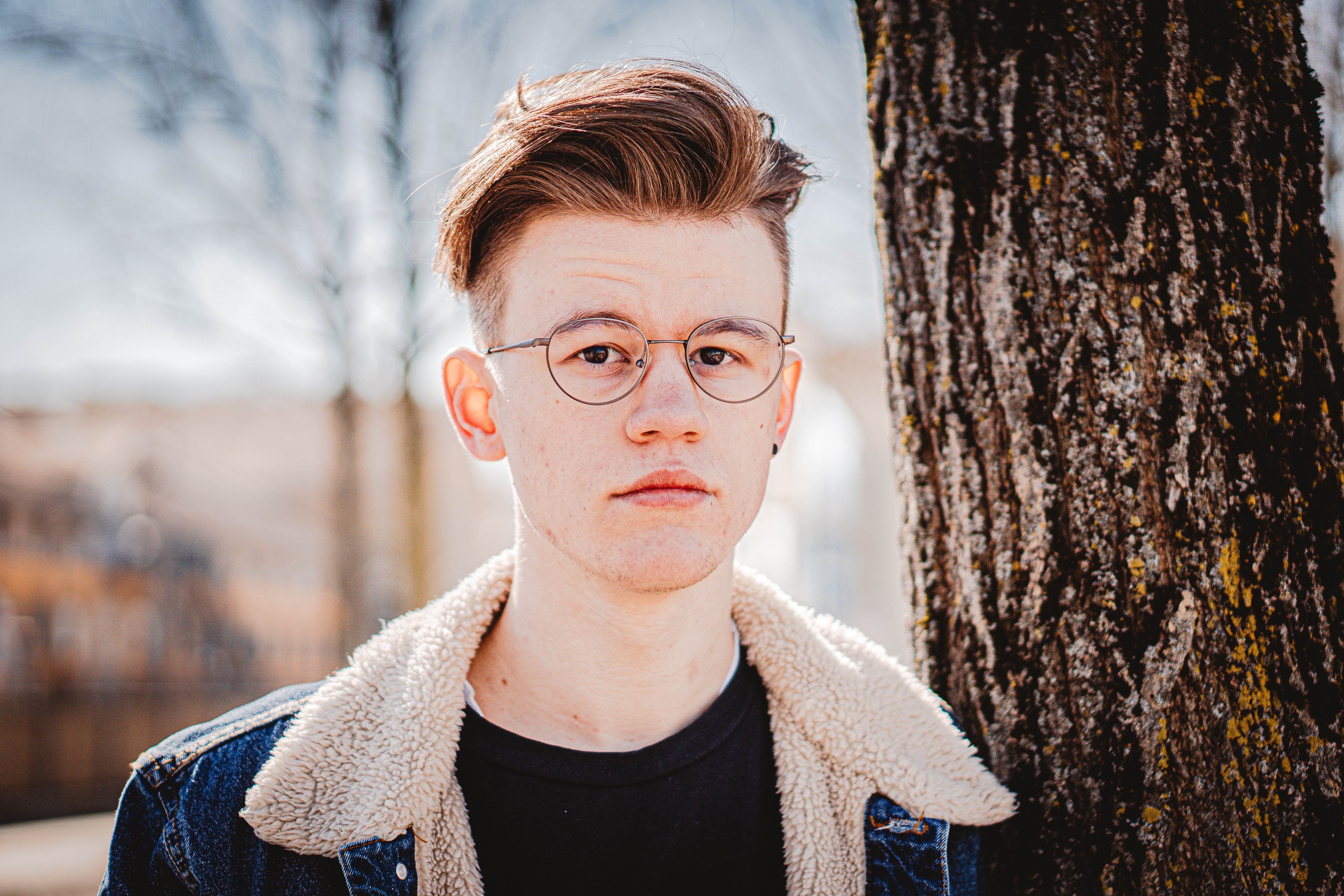 Boy with glasses